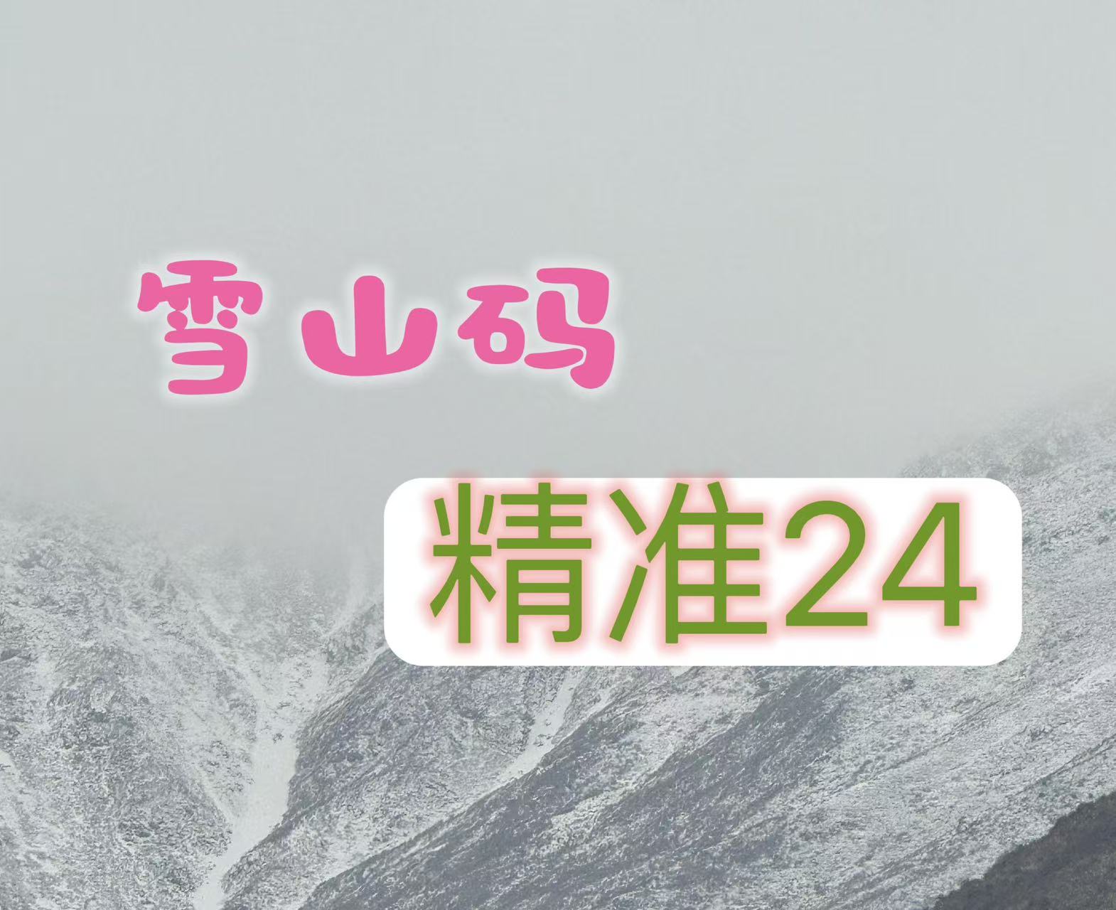 雪山精选24码--澳门国际